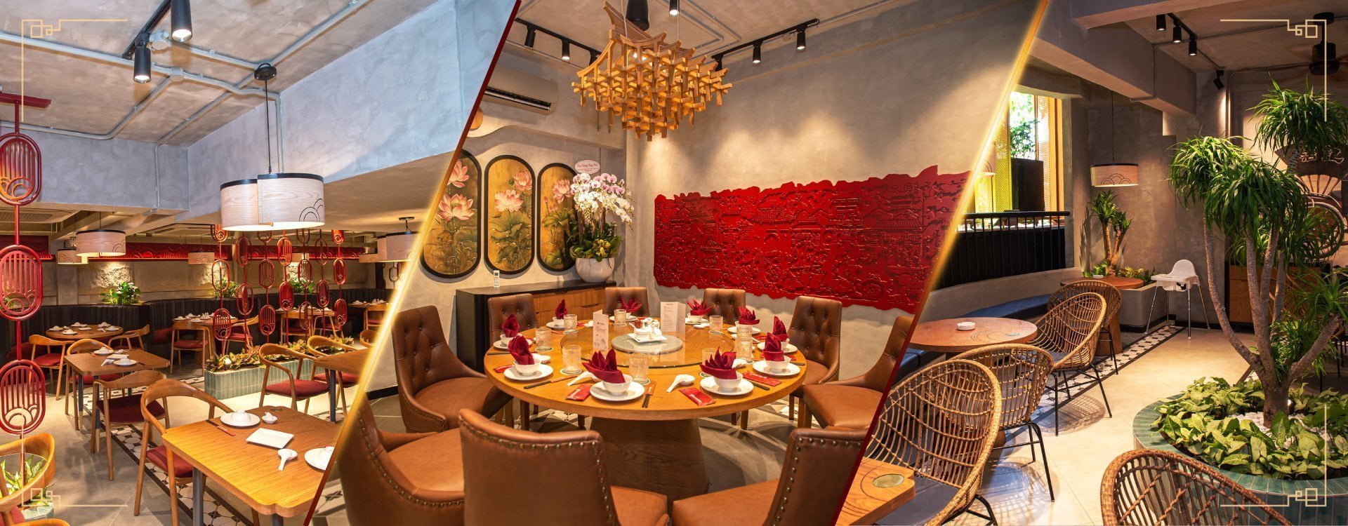 Luxurious, warm space at May Dynasty restaurant